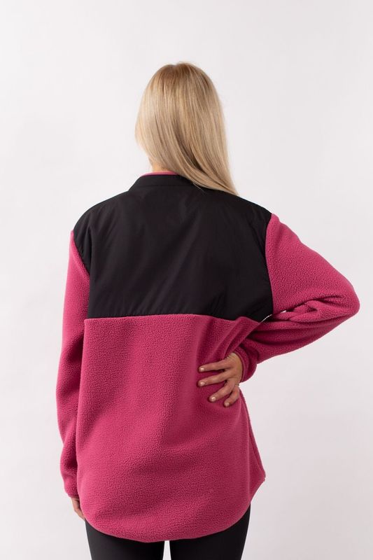 Eivy Bear Sherpa Jacket Raspberry