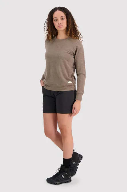 Hovedbilde Mons Royale Womens Covert Lite Crew Women Walnut