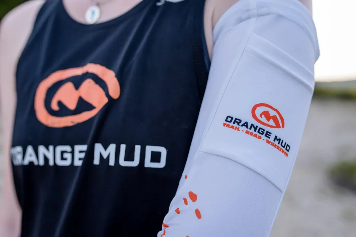 Orange Mud Arm Cooler White