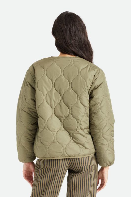 Brixton Sherpa Reversible Padded Jacket Military Olive