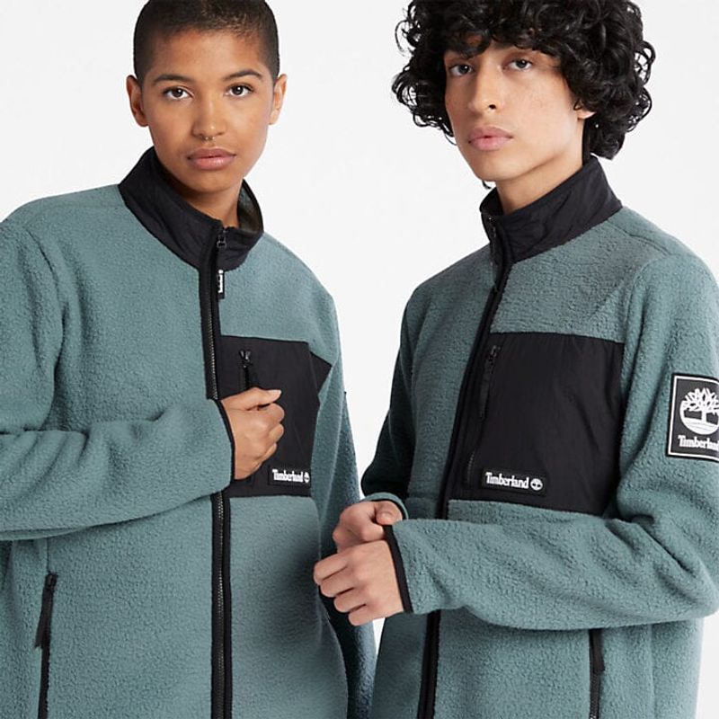 Timberland Unisex Outdoor Archive Sherpa Fleece Jacket Balsam Gr