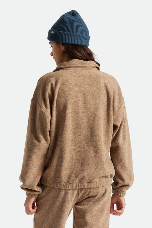 Brixton Derby 1/4 Zip Oatmeal
