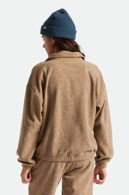 Brixton Derby 1/4 Zip Oatmeal
