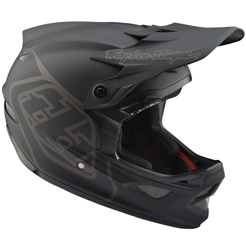 Troy Lee Designs D3 Fiberlite Helmet Mono Black