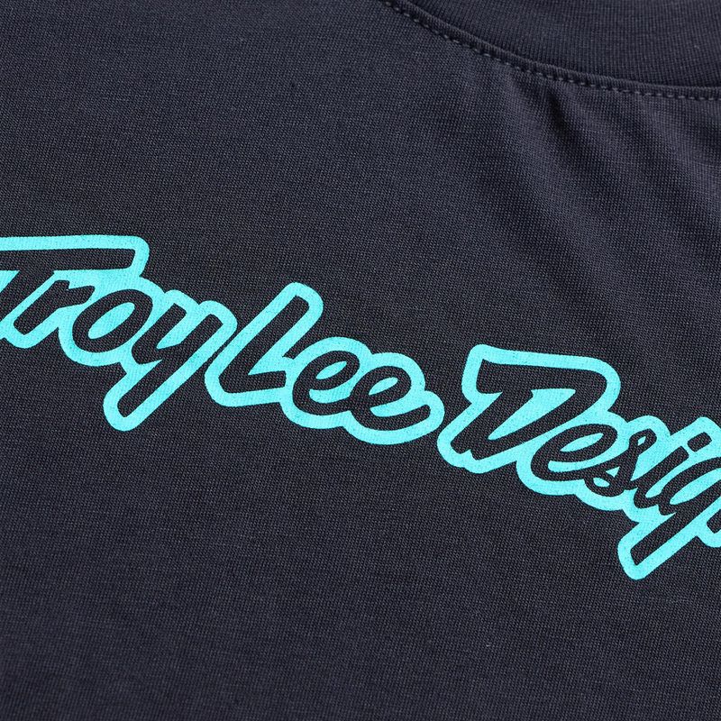 Troy Lee Designs Youth Skyline Ride SS Signature Black/Real Teal