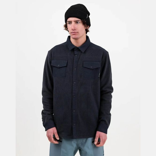 Hovedbilde Jones December Fleece Shirt Stealth Black