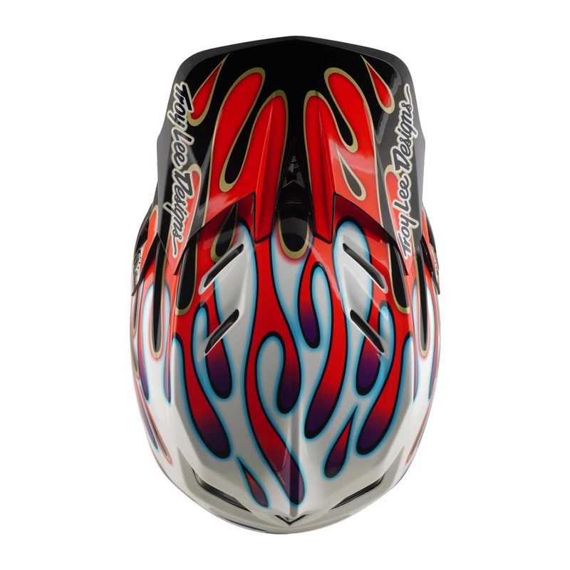 Troy Lee Designs D4 Composite Helmet White/Red