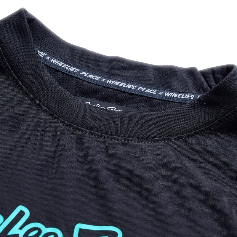 Troy Lee Designs Youth Skyline Ride LS Signature Black/Real Teal