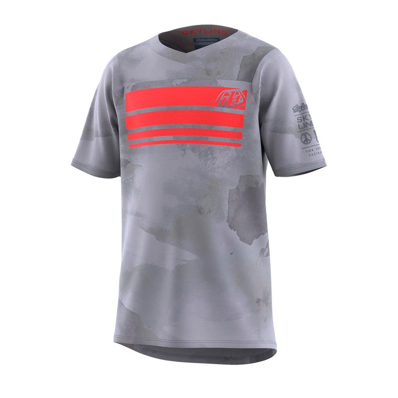 Troy Lee Designs Youth Skyline SS Jersey Blocks Cement