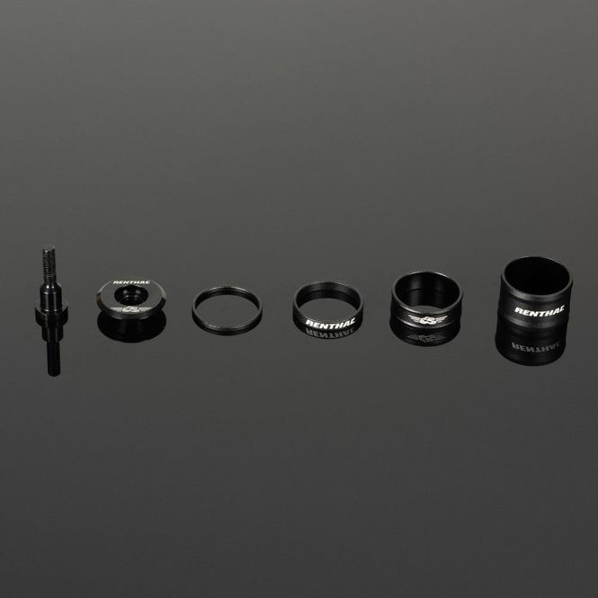 Hovedbilde Renthal Top Cap & Spacer Kit Black