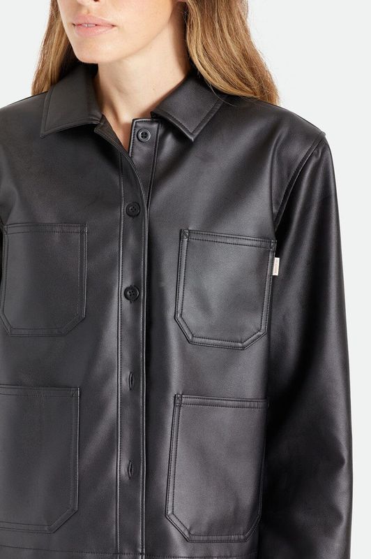 Brixton Survey Boxy Chore Coat Black