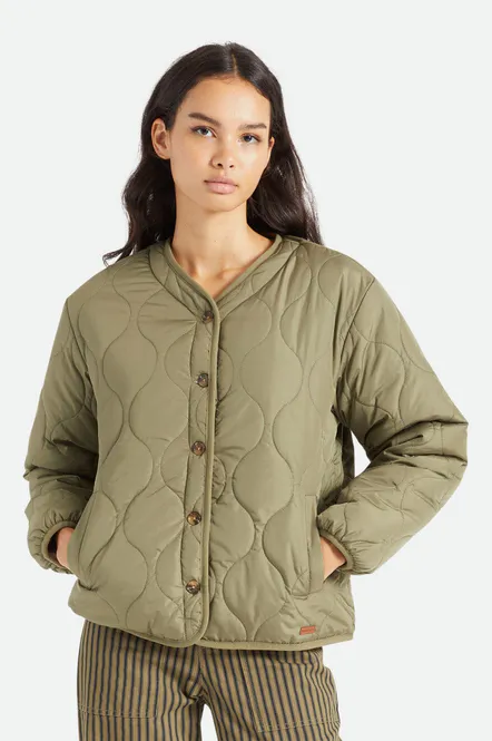 Hovedbilde Brixton Sherpa Reversible Padded Jacket Military ...