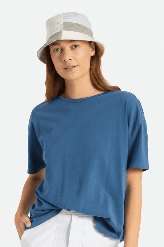 Brixton Gramercy Packable Bucket Hat Off White/Beige/White