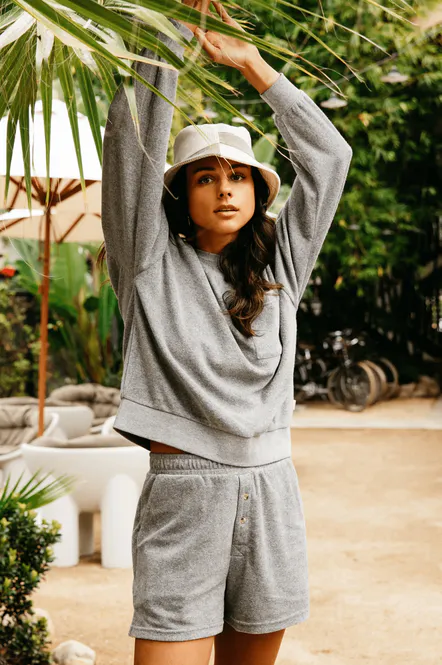 Hovedbilde Brixton Bella Shorts Heather Grey