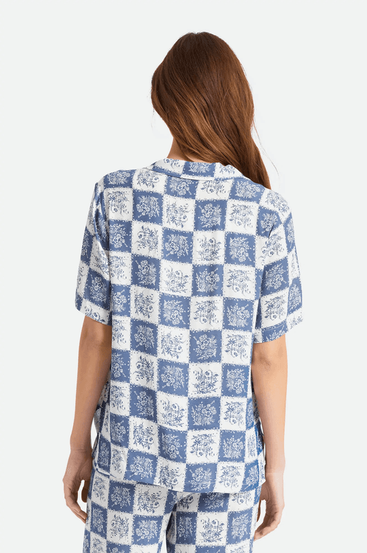 Brixton Bunker Patchwork Boyfriend Shirt W Woven-Joe Blue