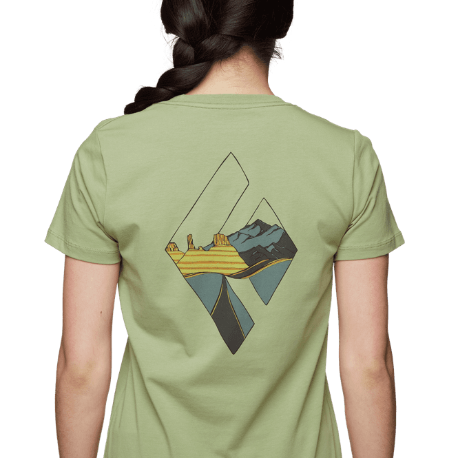 Hovedbilde Black Diamond W Desert To Mountain Ss Tee Green ...