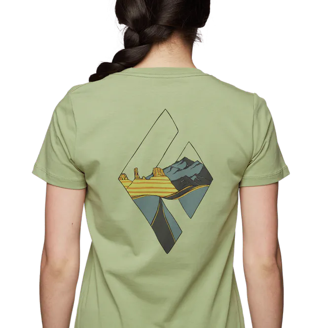 Hovedbilde Black Diamond W Desert To Mountain Ss Tee Green ...