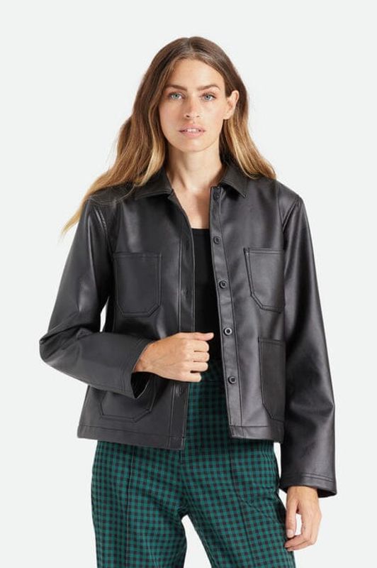 Brixton Survey Boxy Chore Coat Black