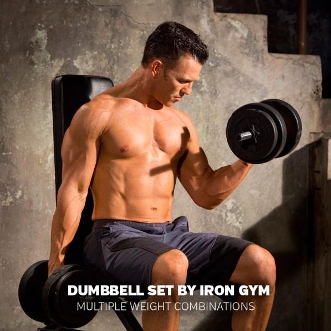 Hovedbilde Iron Gym® Adjustable Dumbbell Set - 15Kg