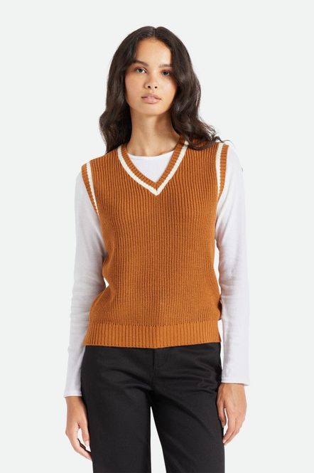 Hovedbilde Brixton Melody Sweater Vest Glazed Ginger