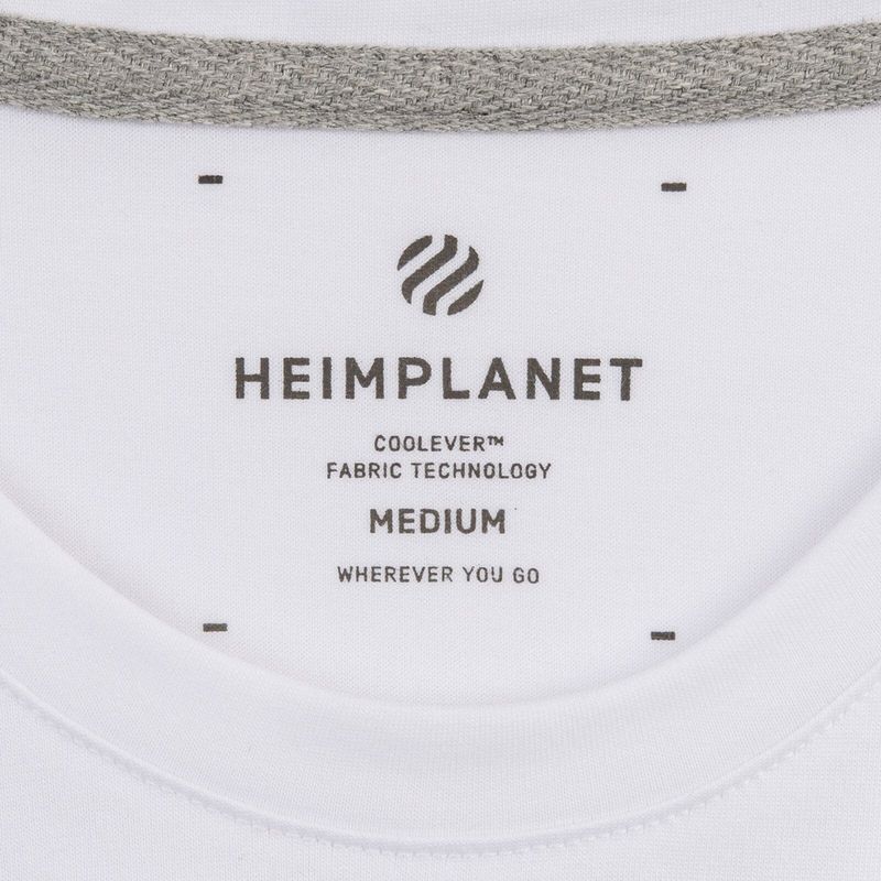 Heimplanet HPT T-skjorte refective ball logo, Hvit