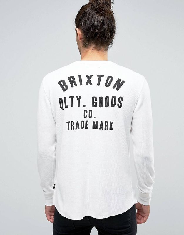 Brixton Woodburn L/S Stt White
