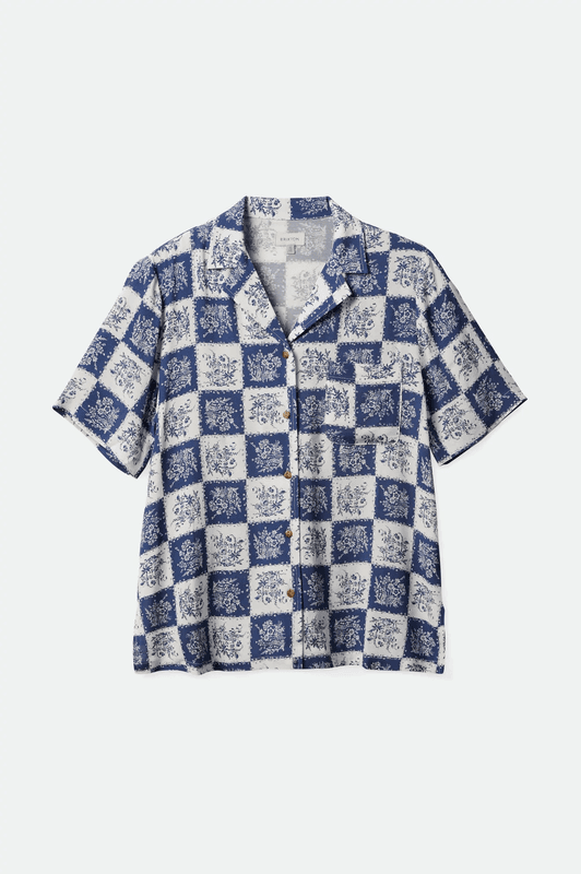 Brixton Bunker Patchwork Boyfriend Shirt W Woven-Joe Blue