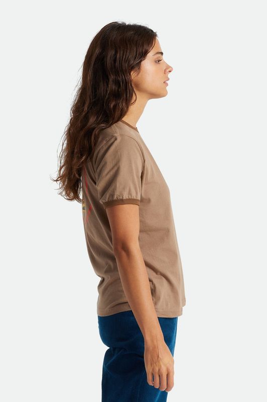 Brixton Kit Vintage Ringer Tee Twig