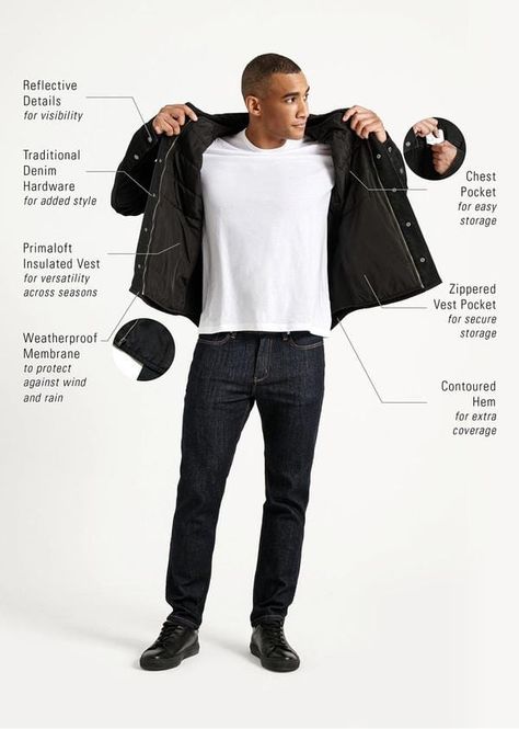 Hovedbilde DU/ER 3-in-1 All Weather Denim Jacket Black