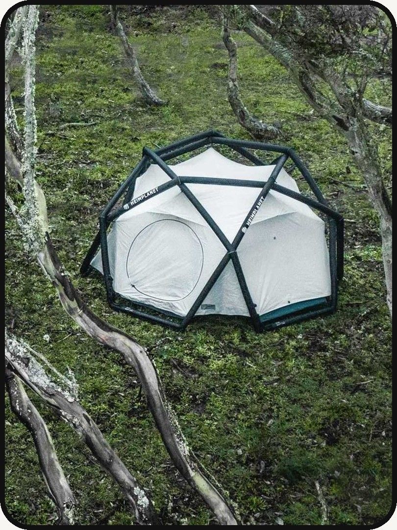 Telt i skogen